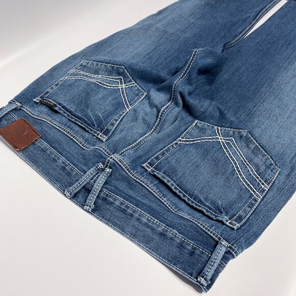 William Rast Jake Straight Fit Button Fly Medium Wash Jeans Men’s Size 38x34 - Picture 5 of 7